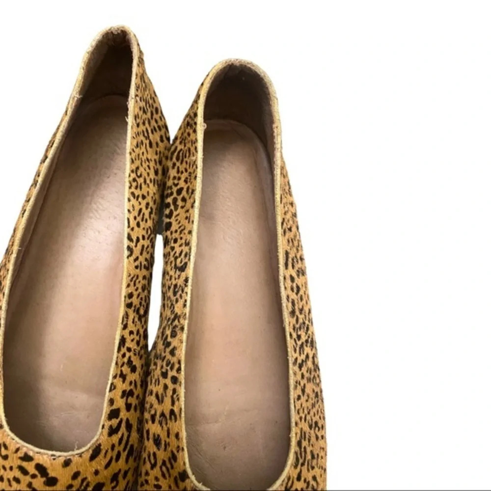 Madewell The Cory Flats Leopard Calf Hair size 7.5 Like New - Picture 7 of 12